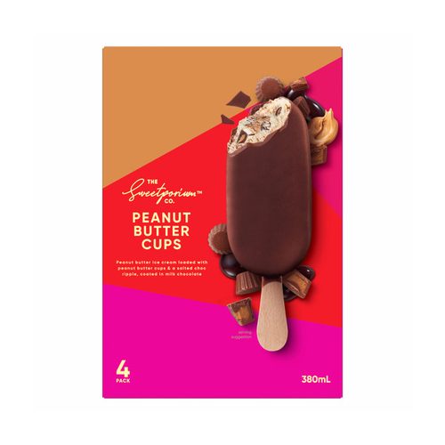 The Sweetporium Co Sticks Peanut Butter Cups 4 Pack
