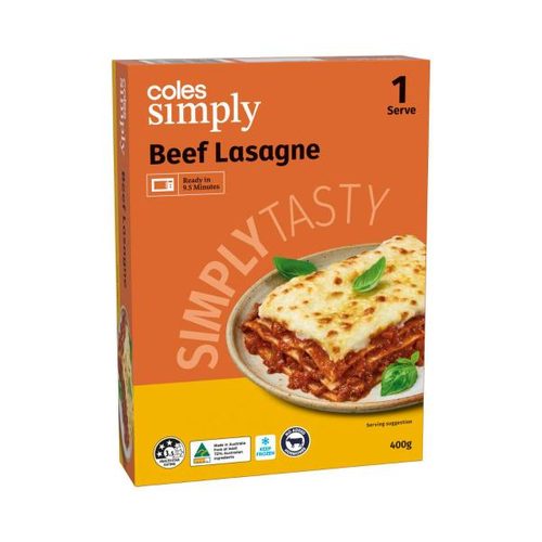 Coles Simply Beef Lasagne
