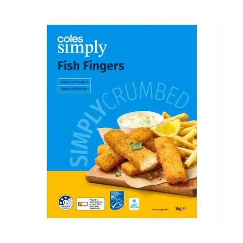 Coles Simply Fish Fingers