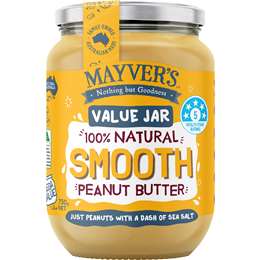 Mayver's Smooth Peanut Butter 750g
