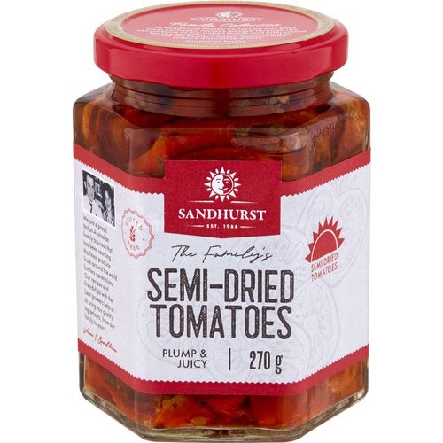 Sandhurst Tomatoes Semi Dried Canola Oil 270g