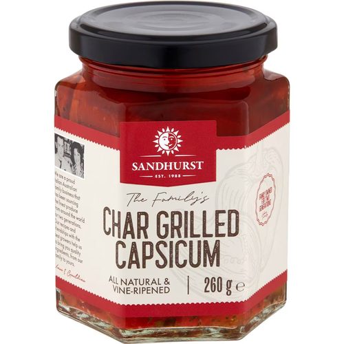 Sandhurst Capsicum Chargrilled 260g