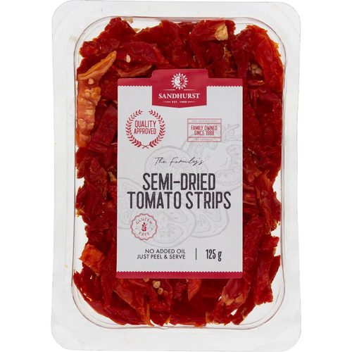 Sandhurst Semi Dried Tomato Strips Sundried Strips 125g