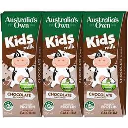 Australia's Own Kid's Milk Chocolate Poppers 200mL x 6 pack