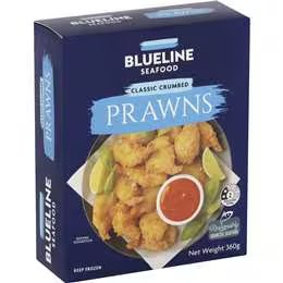 Blueline Seafood Classic Crumbed Prawns 360g