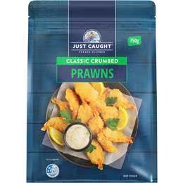 Just Caught Classic Crumbed Prawns 750g