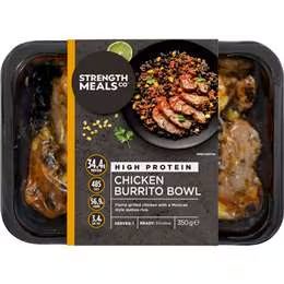 Strength Meals Co Chicken Burrito Bowl 350g