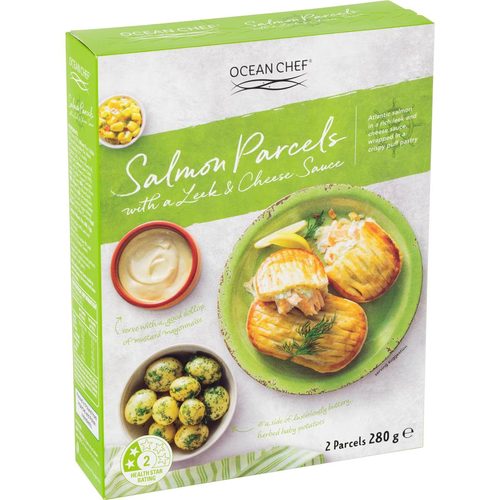 Ocean Chef Salmon Parcels In Leek & Cheese Sauce 280g