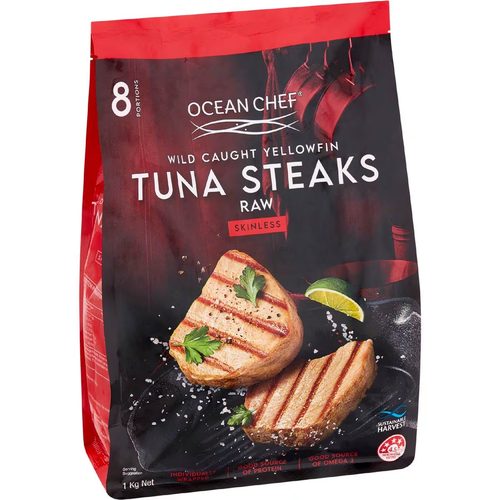 Ocean Chef Yellowfin Tuna Steaks 1kg