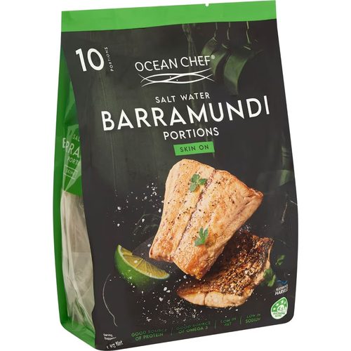 Ocean Chef Salt Water Barramundi Portions 1kg