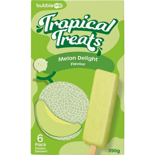bubbleme Tropical Treats Honeydew Delight 6 pack