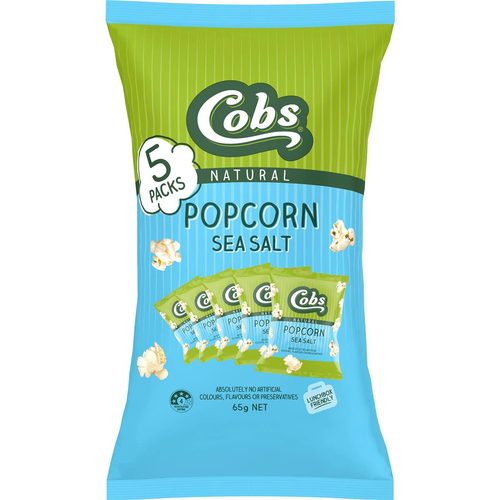 Cobs Sea Salt Popcorn 65g 5 pack