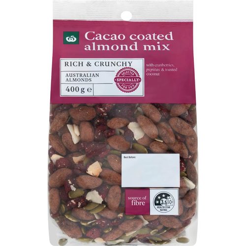 Woolworths Cacao Almond Mix 400g