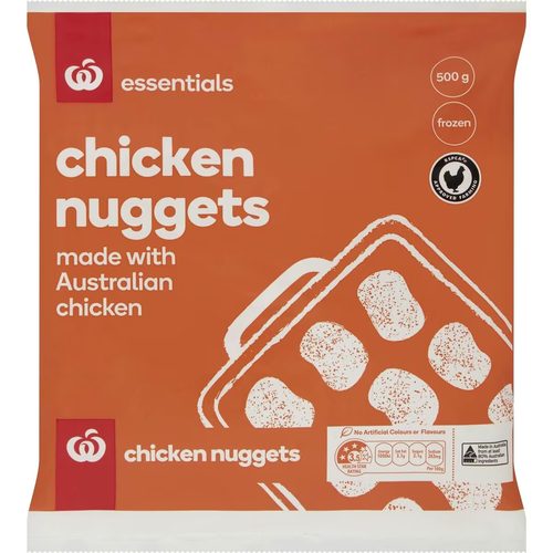 Woolworths Essentials Crumbed Chicken Nuggets 500g