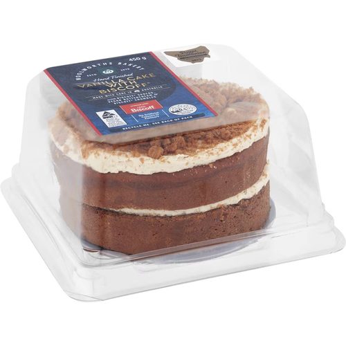 Woolworths Vanilla Cake With Biscoff 450g
