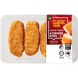 Woolworths Creamy Garlic Stuffed Boneless Chicken Kyiv 700g