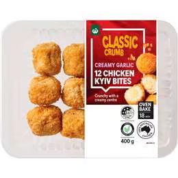 Woolworths Chicken Kyiv Bites With Creamy Garlic Filling 400g