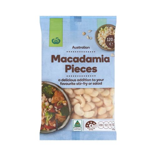 Woolworths Macadamias Pieces 120g