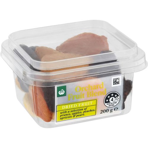 Woolworths Orchard Dried Fruit Blend Snack Pot 200g