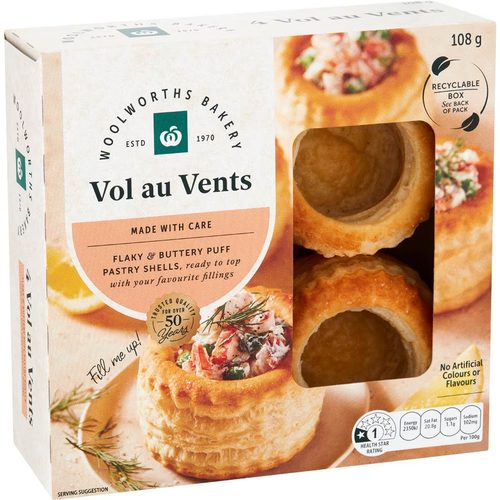 Woolworths Vol Au Vents 4 pack