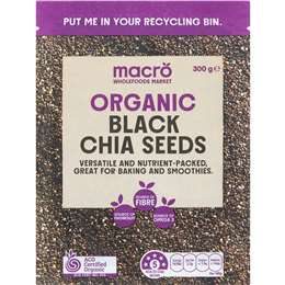 Macro Organic Black Chia Seeds 300g
