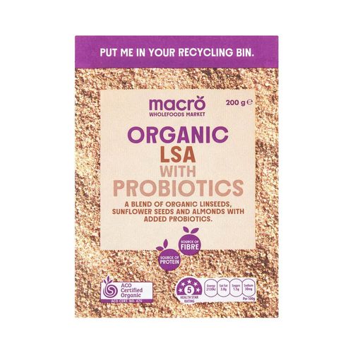 Macro Organic LSA with Probiotics 200g