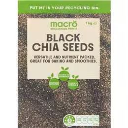 Macro Black Chia Seeds 1kg