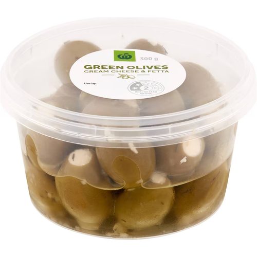 Woolworths Green Olives Cream Cheese & Fetta 300g