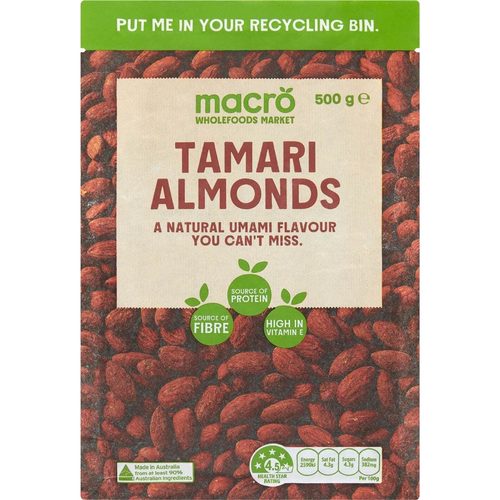 Macro Almonds Tamari 500g