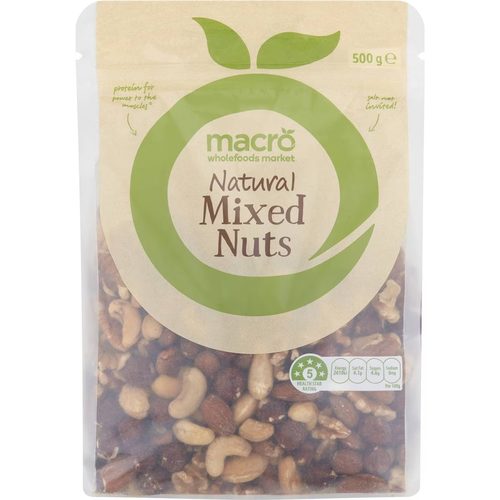 Macro Natural Raw Nuts Mix 500g