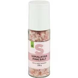 Woolworths Himalayan Pink Salt Refillable Grinder 250g