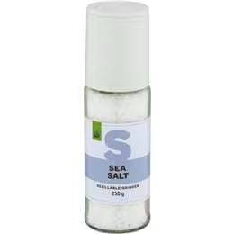 Woolworths Sea Salt Refillable Grinder 250g
