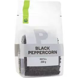 Woolworths Black Peppercorn Refill 200g