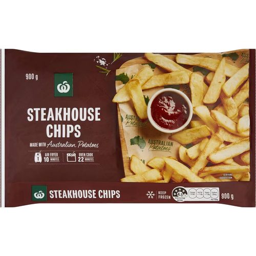 Woolworths Steakhouse Chips 900g