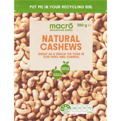 Macro Cashew Kernels 250g