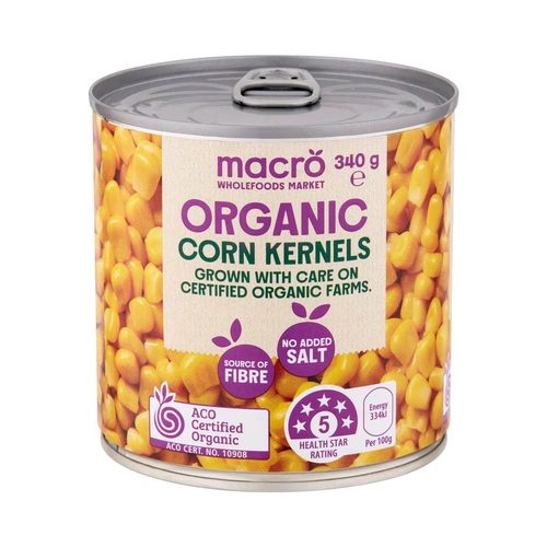 Macro Organic Corn Kernels 340g