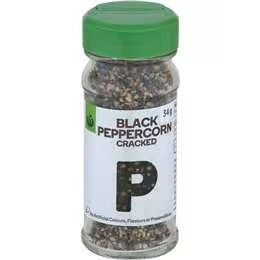 Woolworths Black Peppercorn Cracked 34g