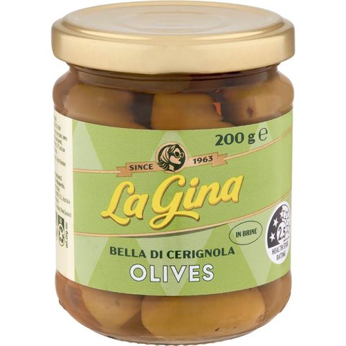La Gina Bella Di Cerignola Olives 200g