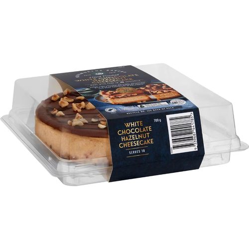 Woolworths White Chocolate Hazelnut Cheesecake 700g