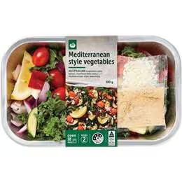 Woolworths Mediterranean Roast Vegetables With Fresh Lemon & Fetta 300g