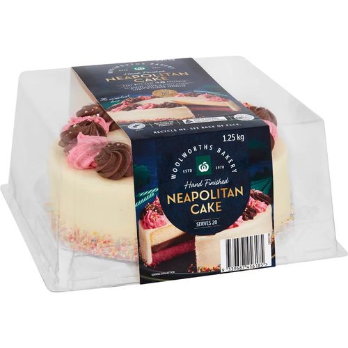 Woolworths Neapolitan Cake 1.25kg
