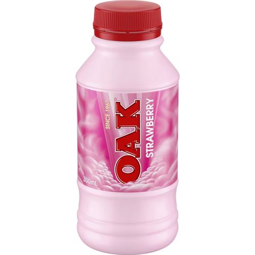 Oak Strawberry Flavoured Milk 300mL