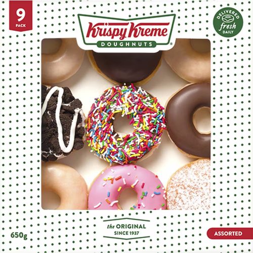 Krispy Kreme Assorted Doughnuts 9 pack