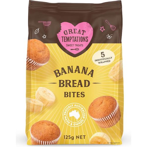 Great Temptations Banana Bread Muffin Bites 5 pack