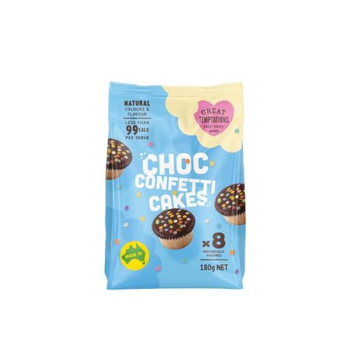 Great Temptations Choc Confetti Cakes 8 Pack