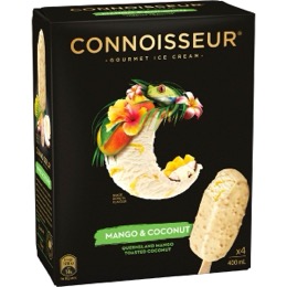 Connoisseur Mango & Coconut Ice Cream 4 pack
