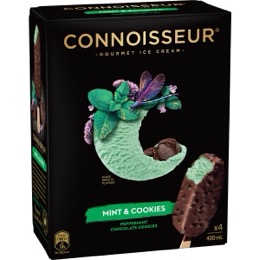 Connoisseur Mint & Cookies Ice Cream 4 pack