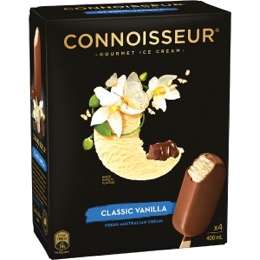Connoisseur Vanilla Ice Cream 4 pack