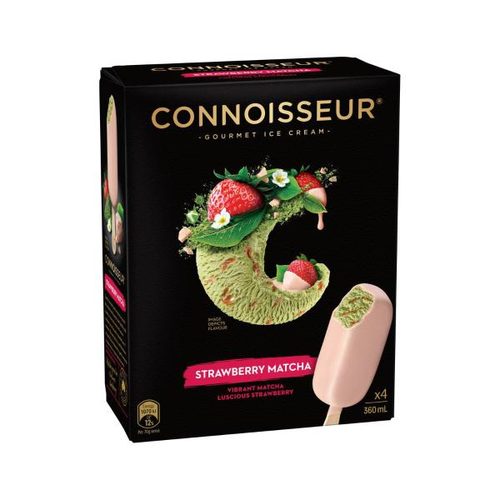 Connoisseur Strawberry Matcha Ice Cream Stick 4 Pack