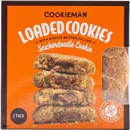 Cookieman Loaded Snickerdoodle Cookies 2 pack